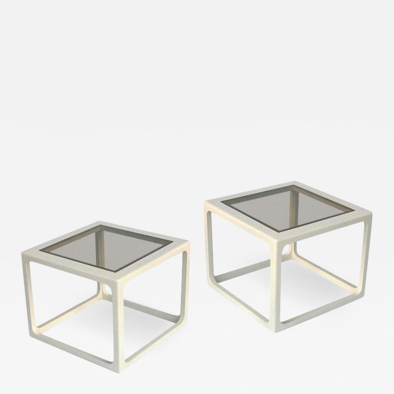 Pair of Modern Lacquered Side Tables