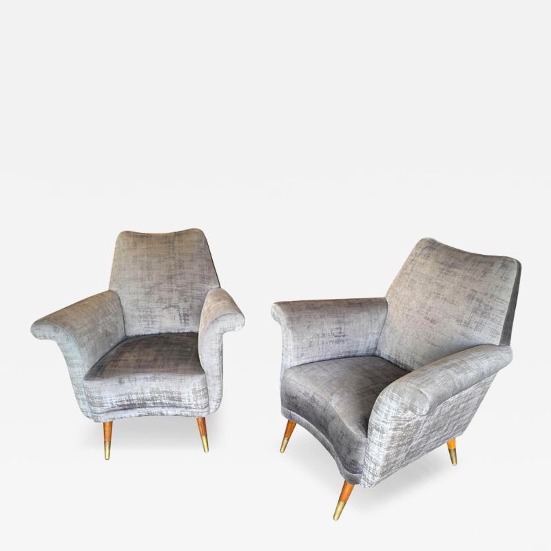 Pair of Modernist lounge chairs