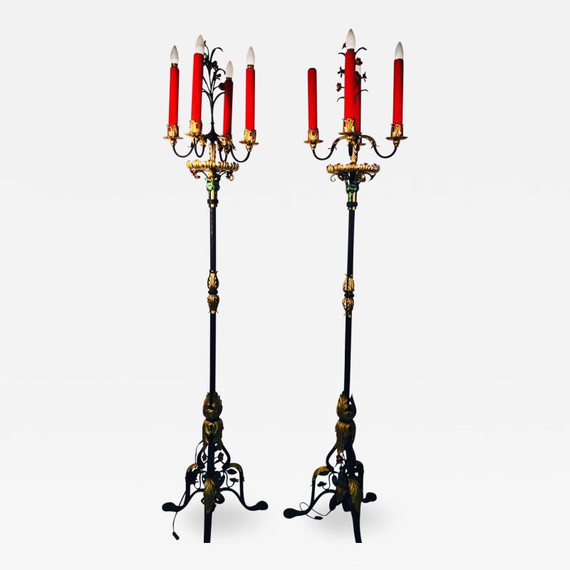 Pair of Monumental Torches