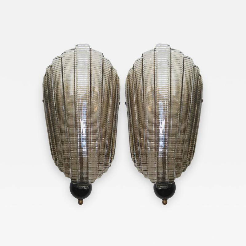 Pair of Murano Glass Wall Sconces