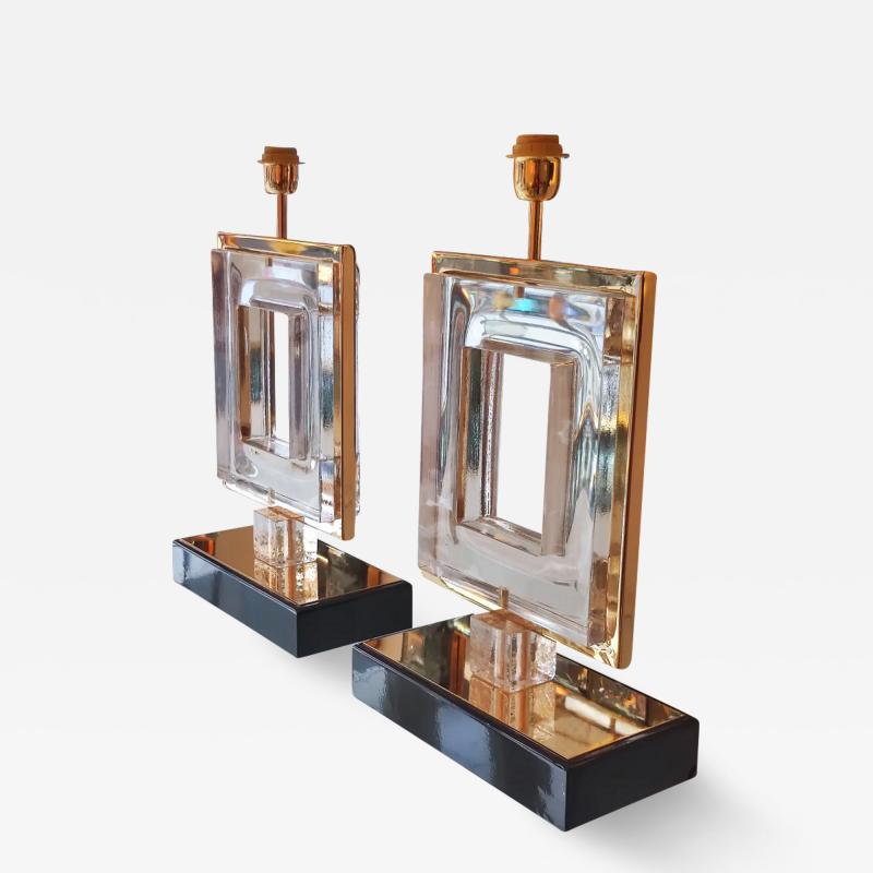 Pair of Murano Glass table lamps