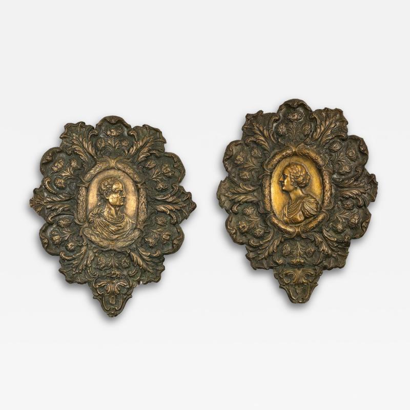 Pair of Neoclassical Plaques Italy circa 1820