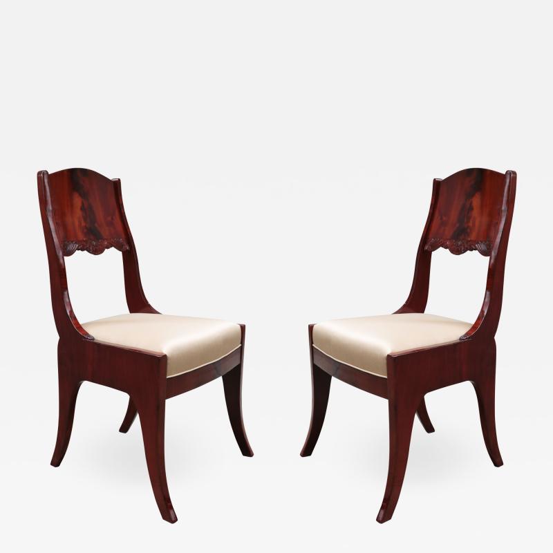 Pair of Neoclassical Side Chairs