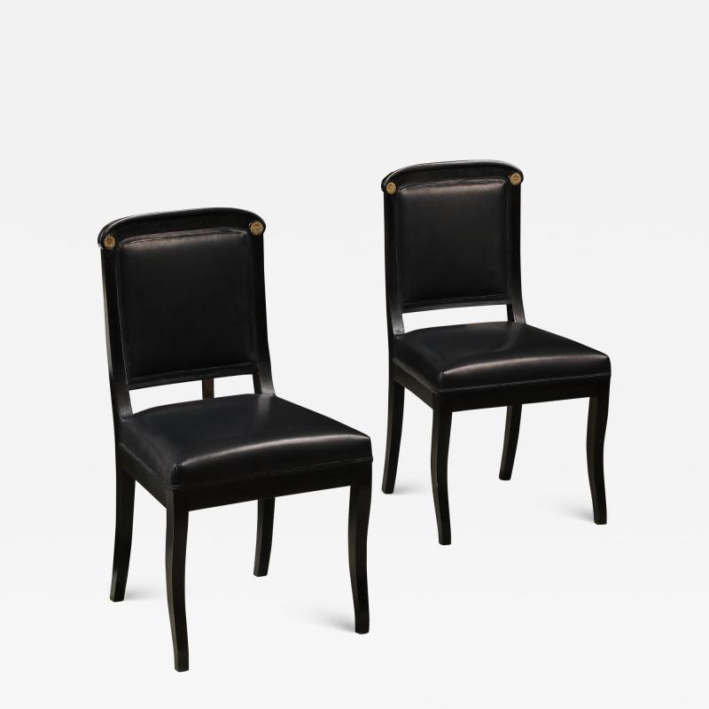 Pair of Neoclassical Side Chairs