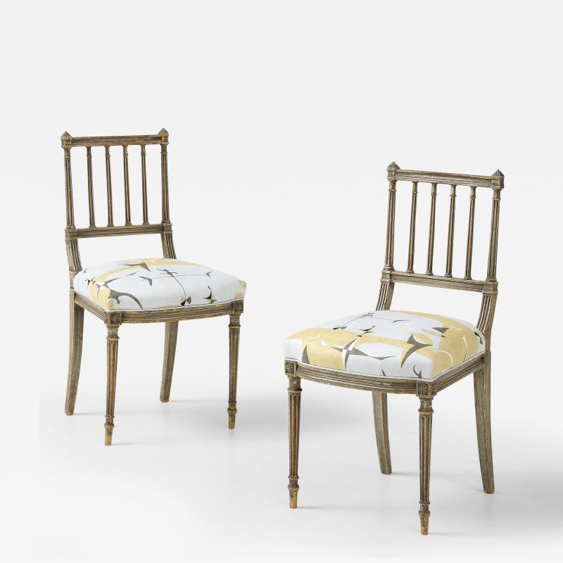 Pair of Neoclassical Side Chairs