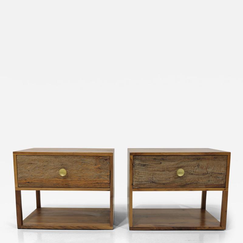 Pair of Nightstands Designed by Thomas Bina