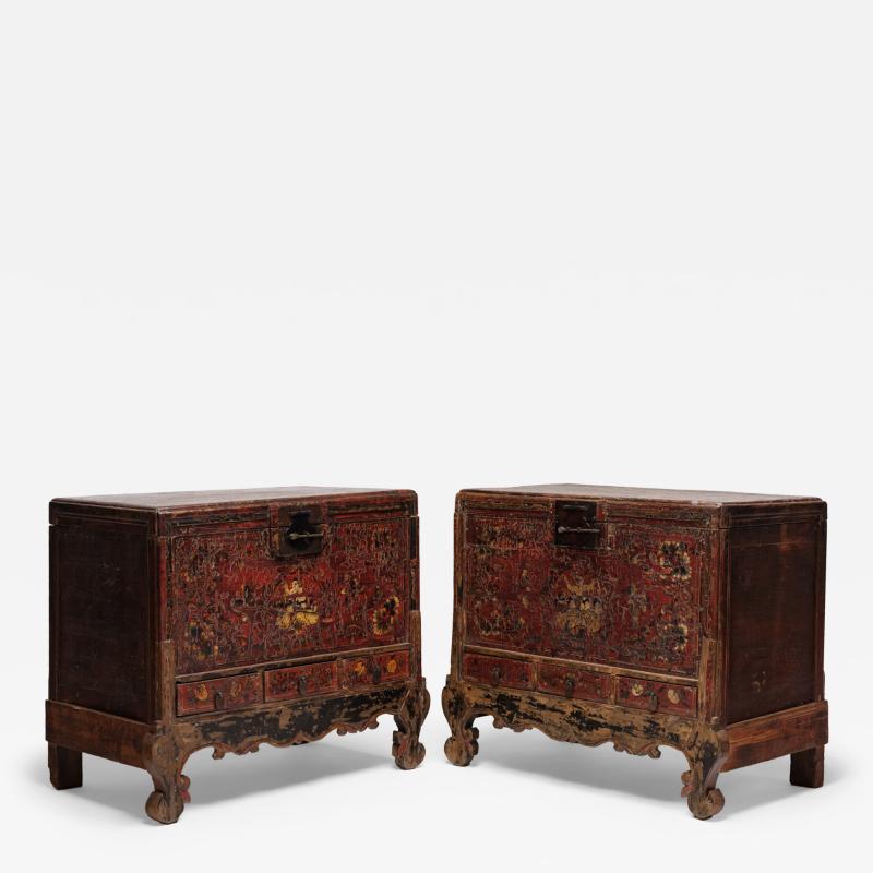 Pair of Oxblood Red Harmony Trunks