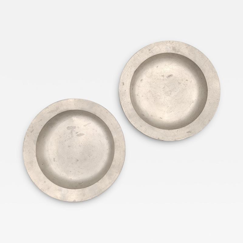 Pair of Pewter Plates 18th or 19th century