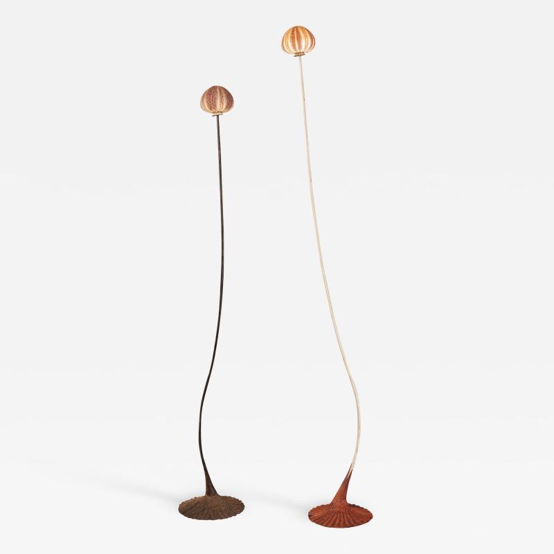 Pair of Poetic Sea Urchin Floor Lamps by Nicolas Cesbron 2019