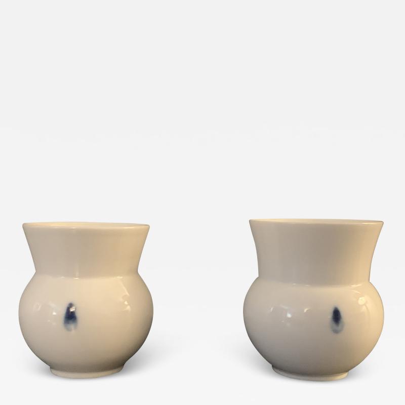 Pair of Porcelain Tea cups by Young Sook Park