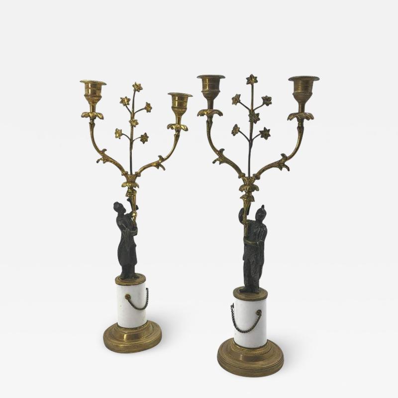 Pair of Regency Candelabra