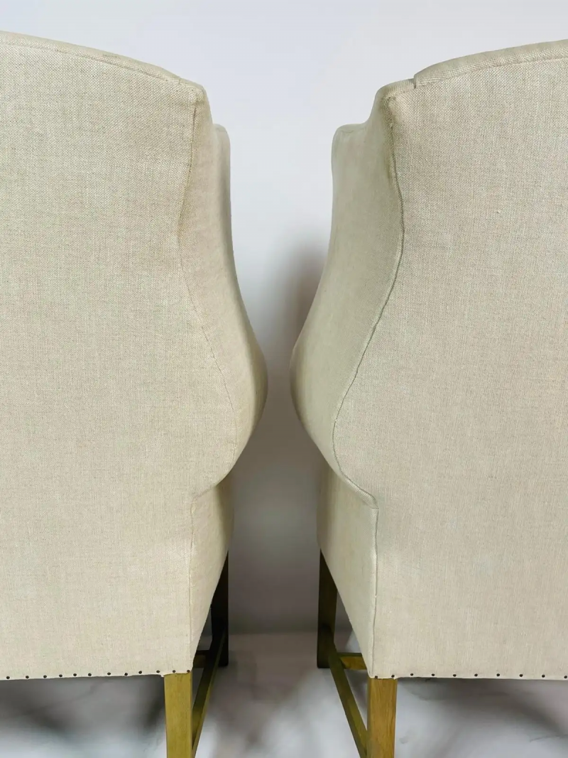 Restoration Hardware Pair of Restoration Hardware, Wingback