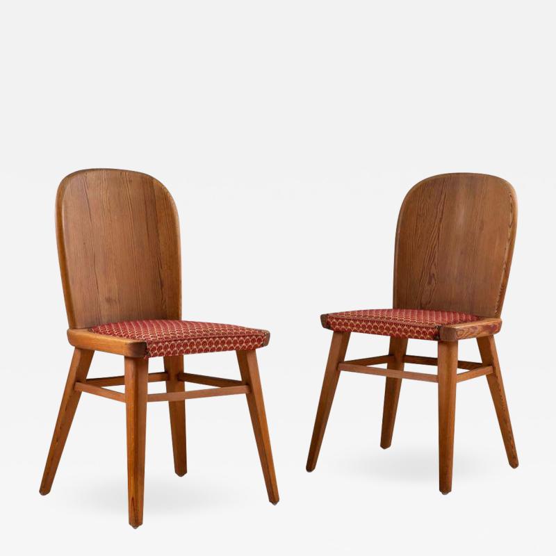 Pair of Scandinavian Chairs in Pine