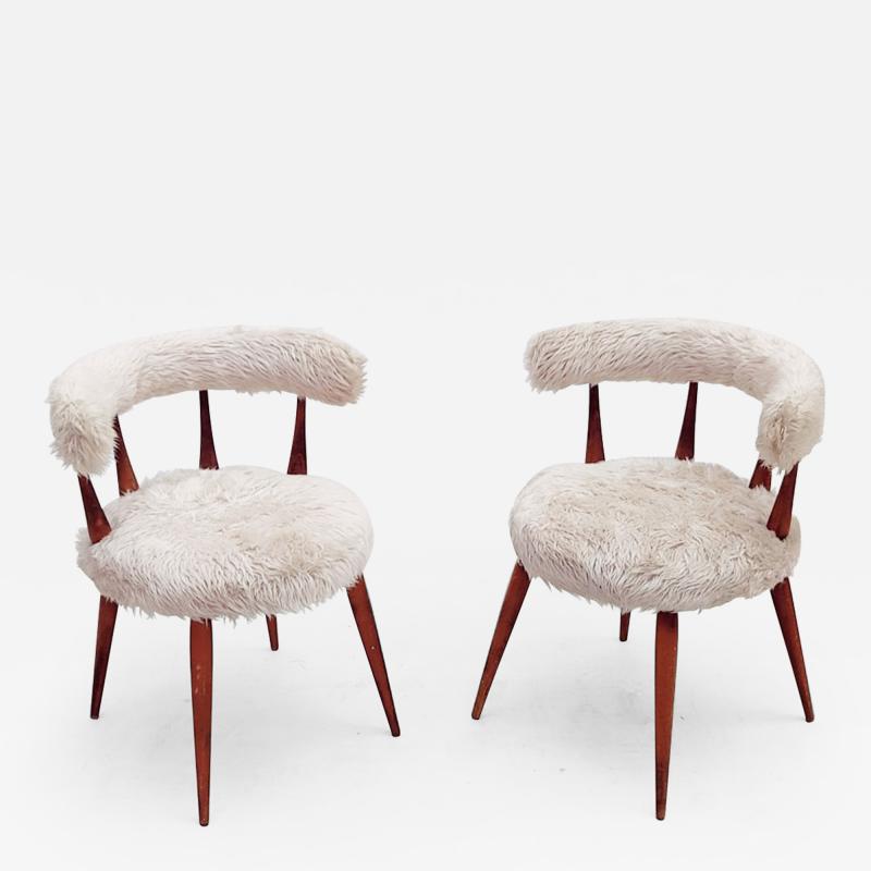 Pair of Scandinavian Mid Century Cocktail Chairs
