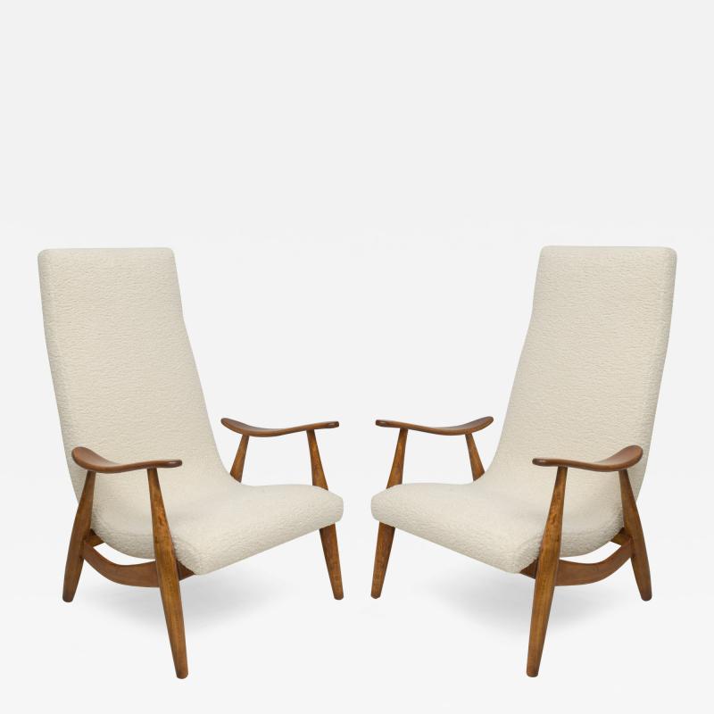 Pair of Scandinavian Mid Century Lounge Chairs