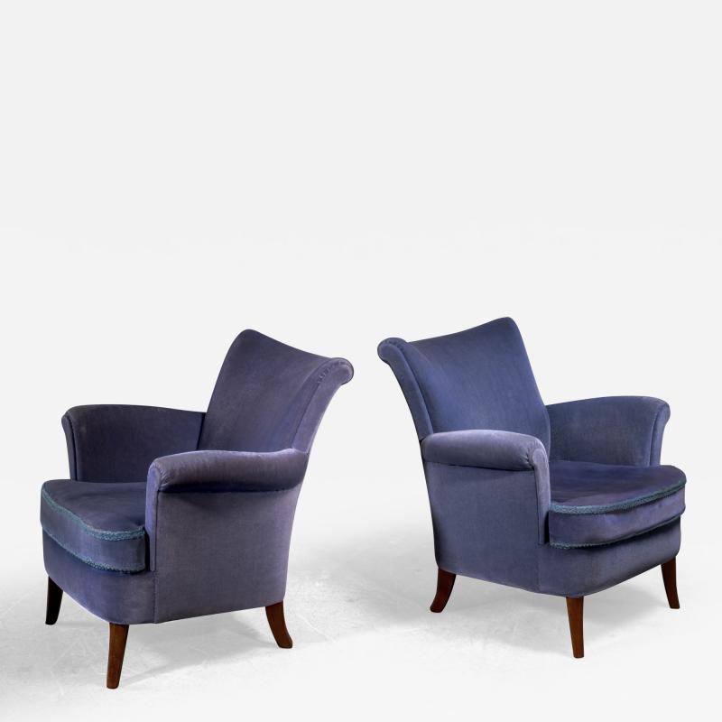 Pair of Scandinavian Modern armchairs