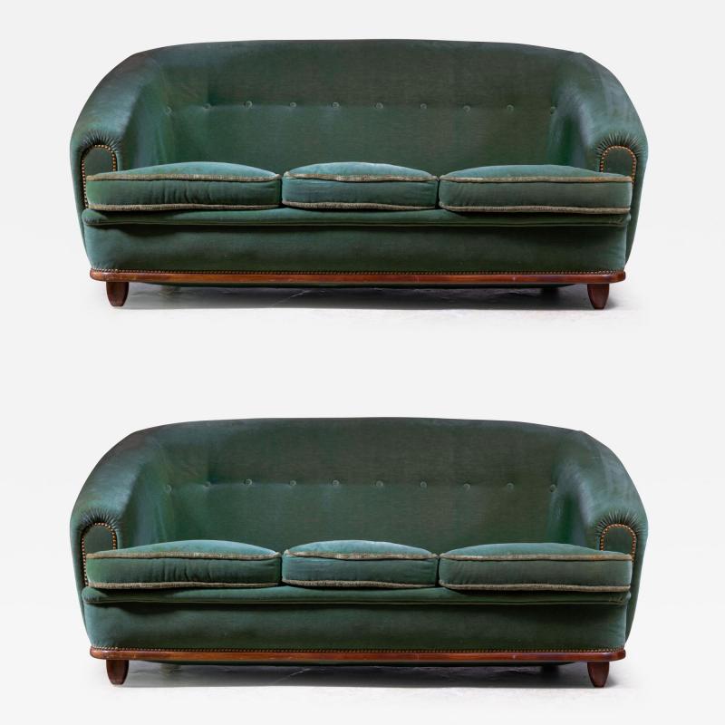 Pair of Scandinavian Modern sofas