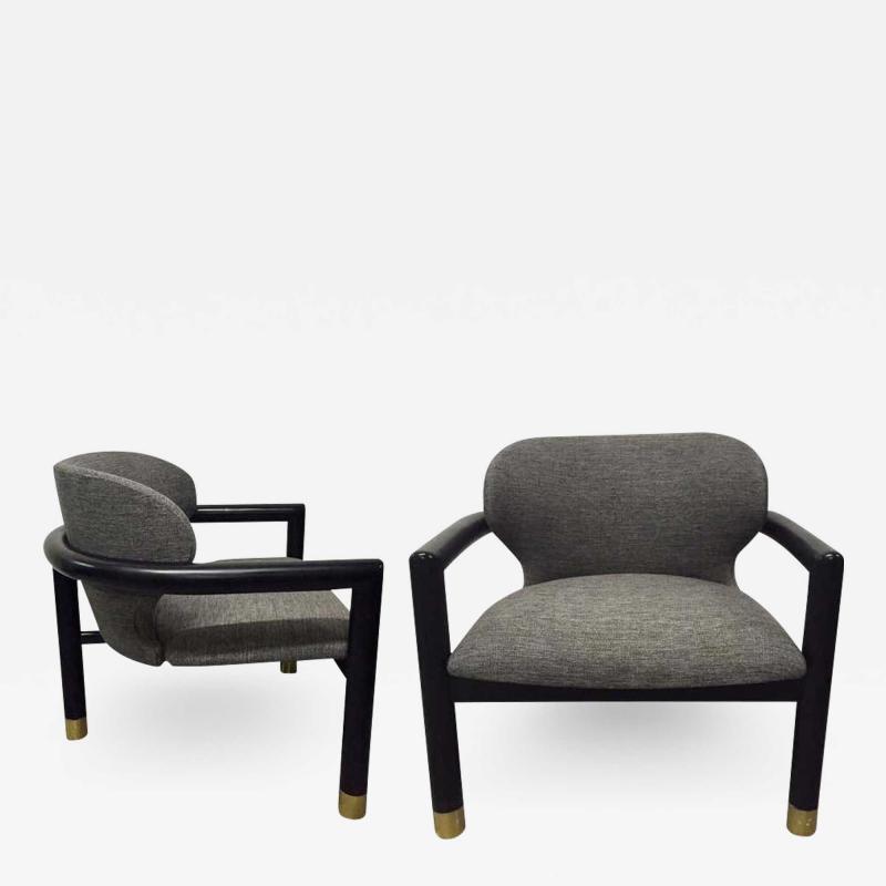 Pair of Sculptural Lounge Chairs