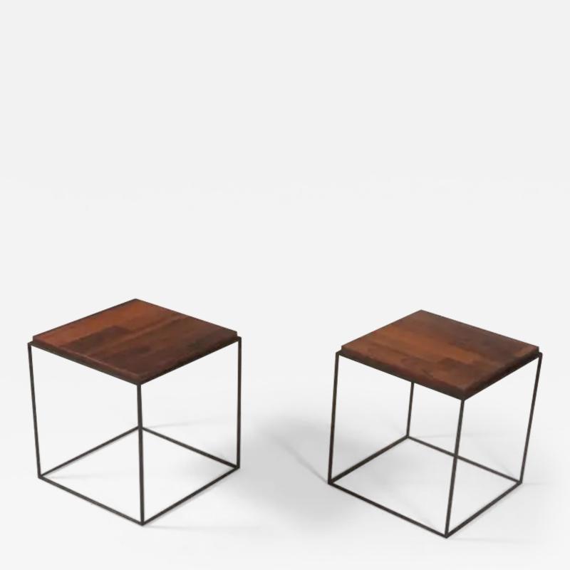 Pair of Side Tables by Brazilian Designer 1960s