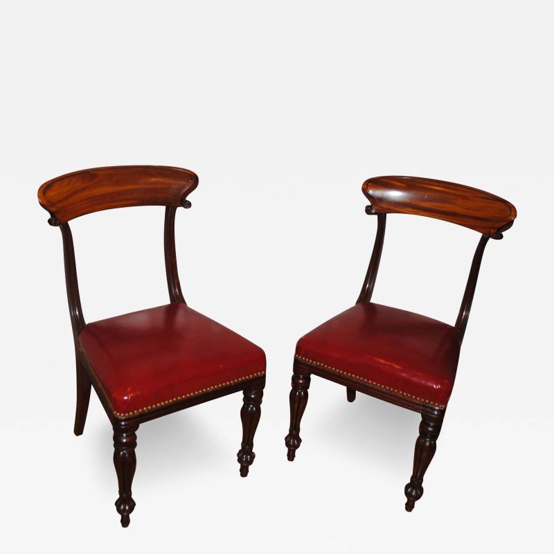 Pair of Signed Regency Side Chairs