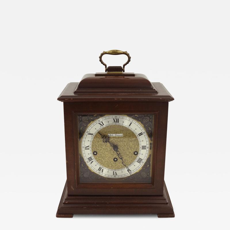 Pair of Similar English Victorian Mahogany Table Clocks