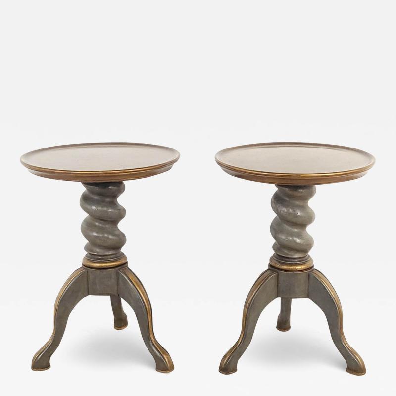 Pair of Small Drinks Tables U S A circa 1980