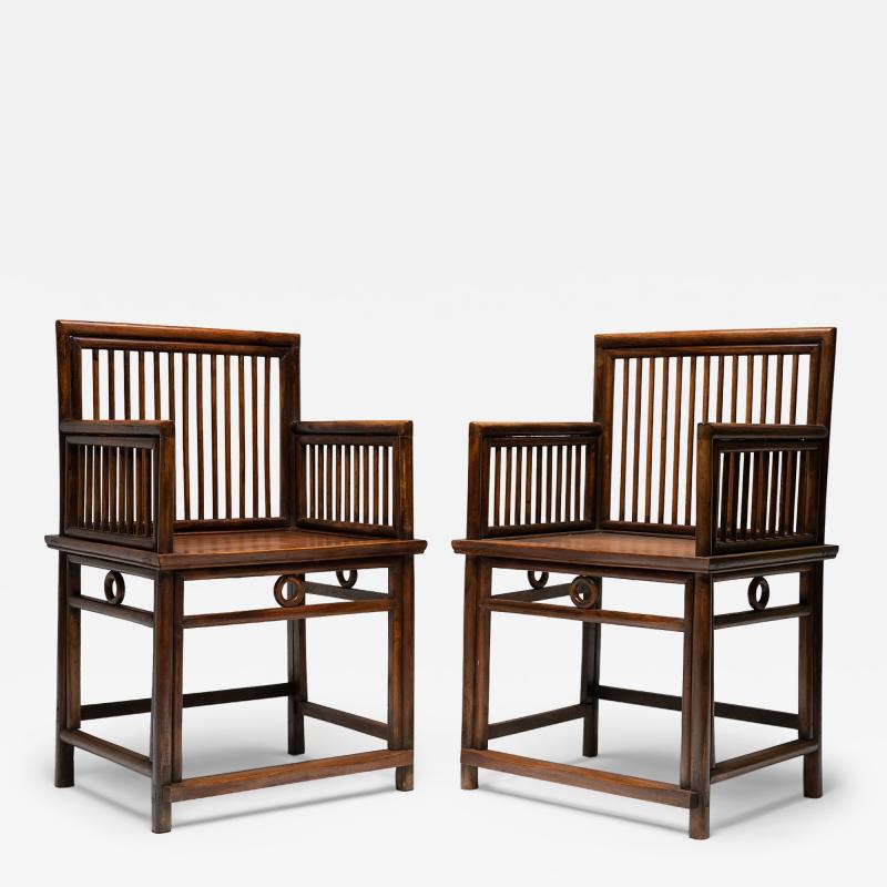 Pair of Spindleback Rose Chairs