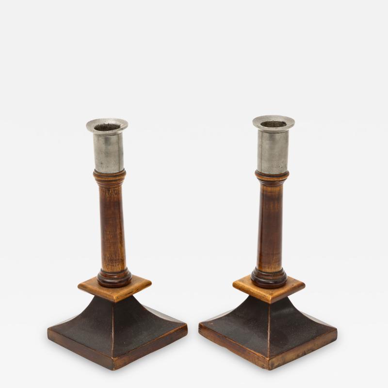 Pair of Swedish Candlesticks Late 19th Century
