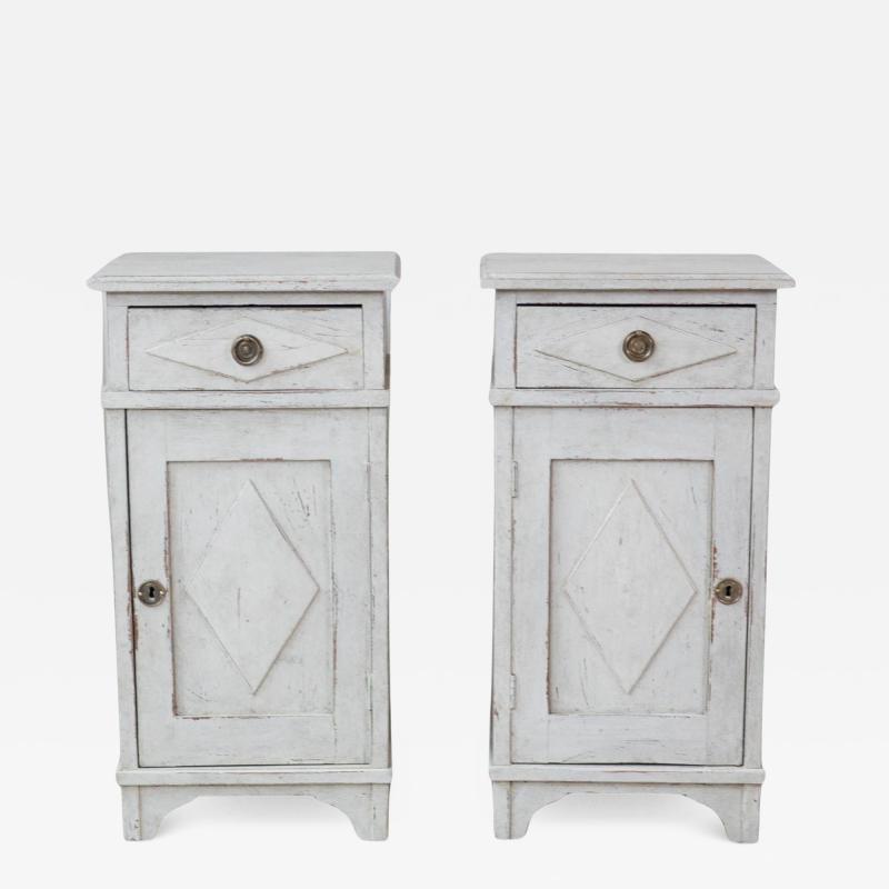 Pair of Swedish Gustavian Bedside Cabinets Circa 1800