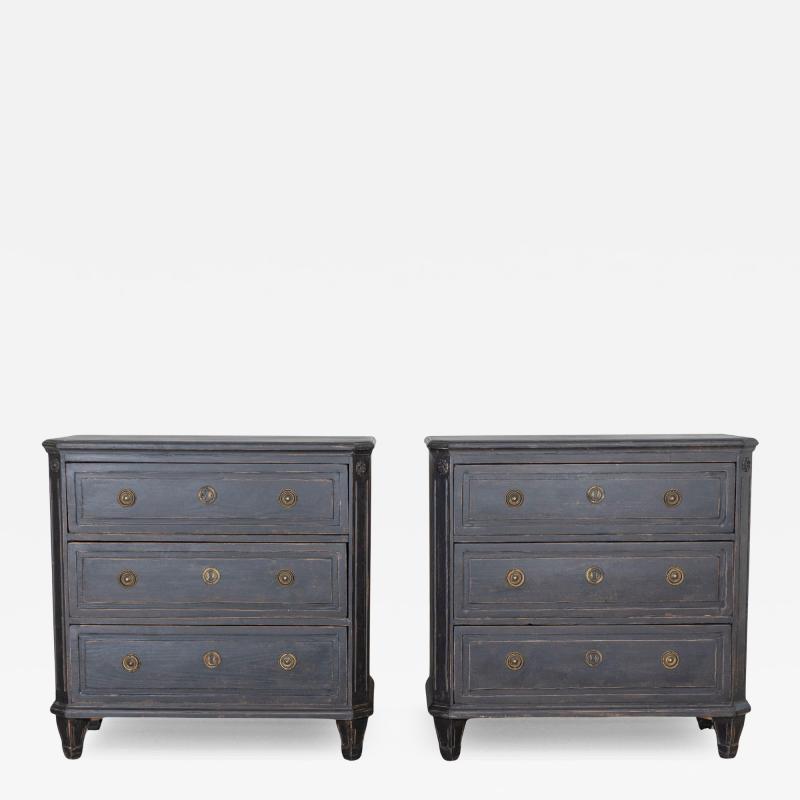 Pair of Swedish chests circa 1880
