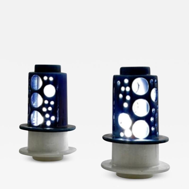 Pair of Table Lamp in Ceramic