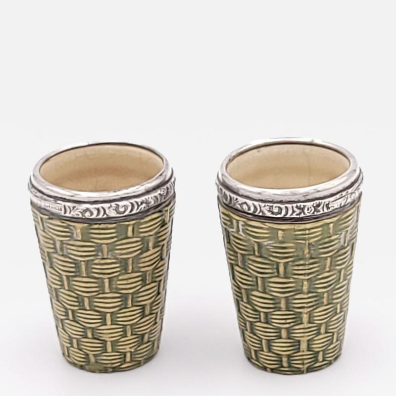 Pair of Toothpick Holders American 19th century