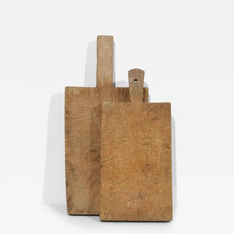 Pair of Two Rare French 19th Century Wooden Chopping or Cutting Boards