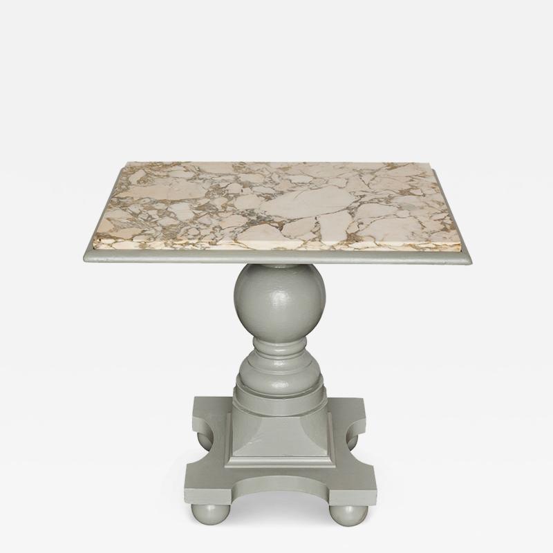 Pair of Unique Marble Top Tables