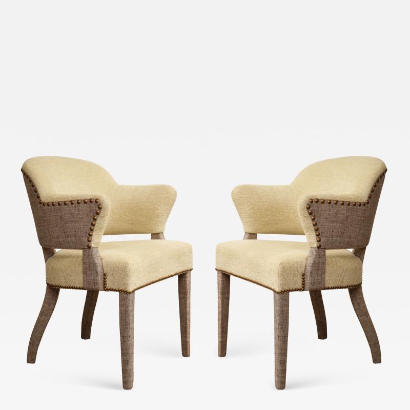 Pair of Upholstered Art Deco Chairs