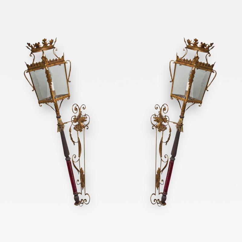 Pair of Venetian Wall Lanterns