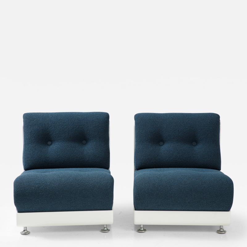Pair of Vintage Lounge Chairs in the manner of Mario Bellini