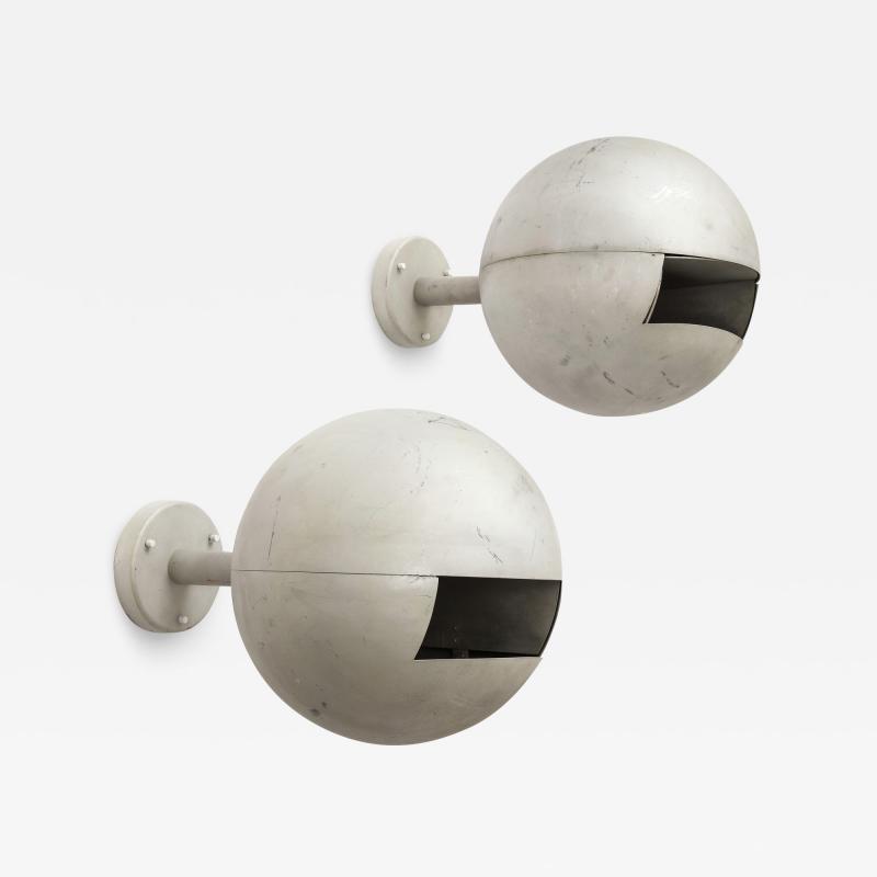 Pair of Vintage Metal Sconces Sweden c 1970