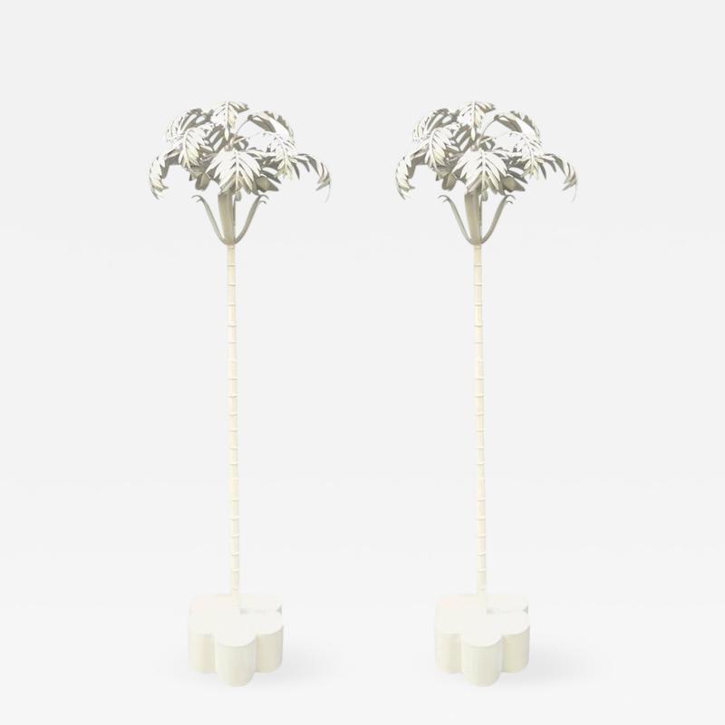 Pair of Vintage Palm Tree Floor Lamps