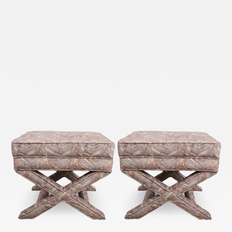 Pair of Vintage X Benches