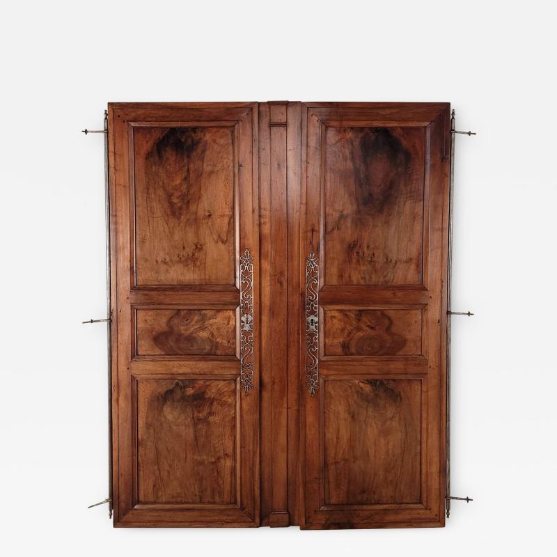 Pair of Walnut Louis XVI Doors France 18th century