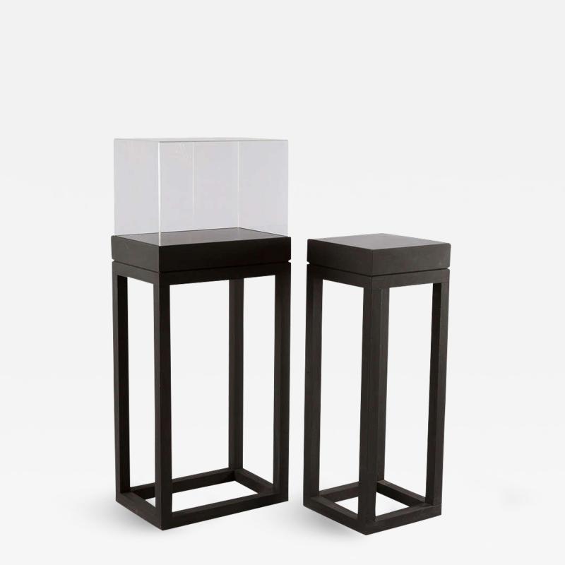 Pair of Wood Displays