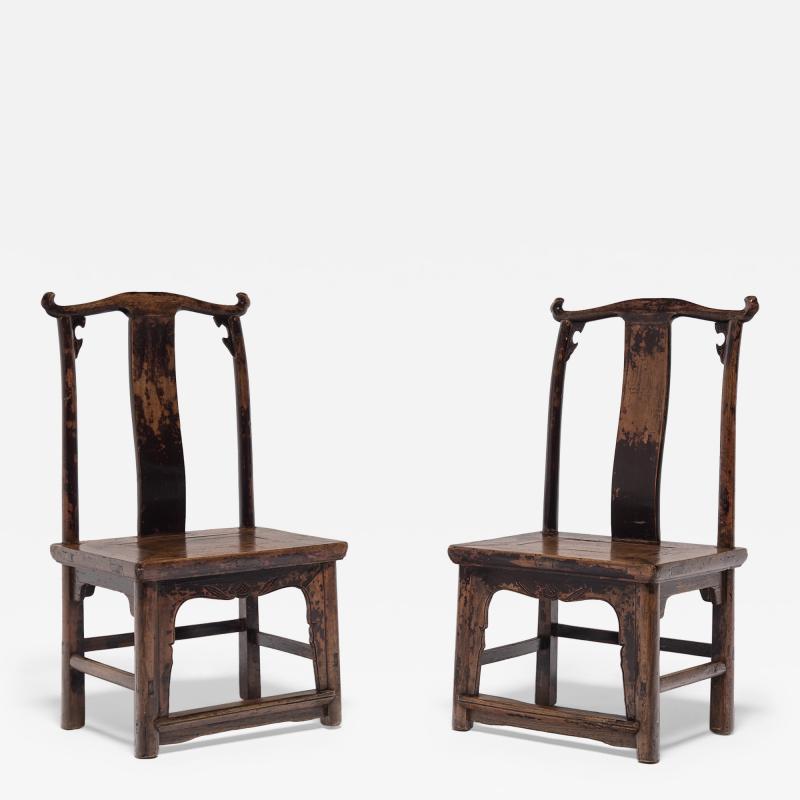 Pair of Yokeback Childrens Chairs