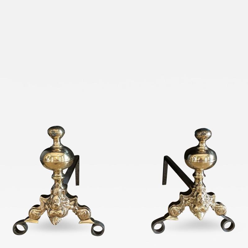 Pair of andirons