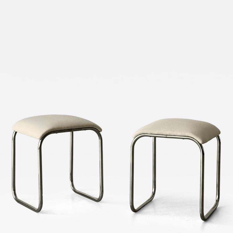 Pair of stools mid 20th century