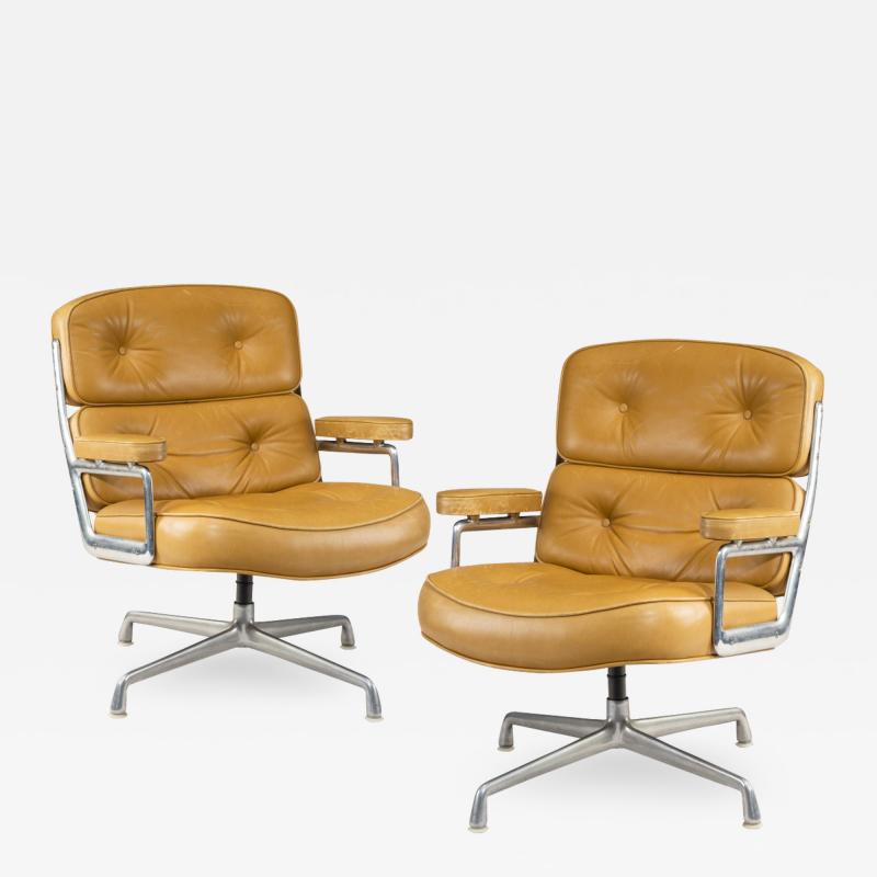 Pair of swivel Time Life Chairs designed for Herman Miller 1960