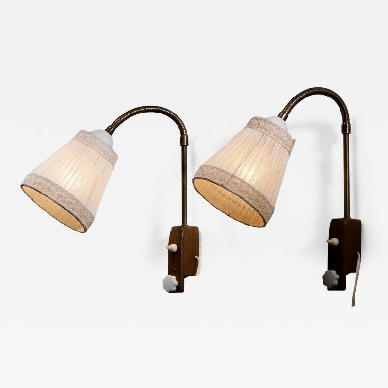 Pair of wall lamps