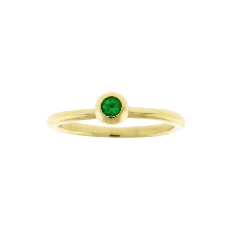 Paloma Picasso Paloma Picasso 18kt Emerald Bezel Set Ring