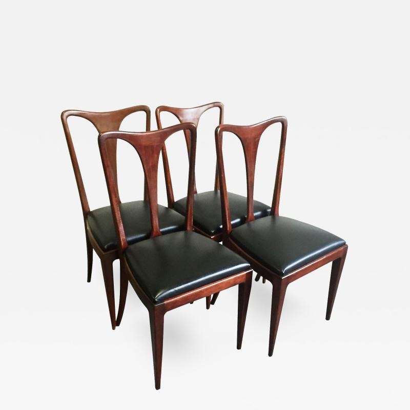 Paolo Buffa 1950s Set of 4 2 Paolo Buffa Dining Chairs