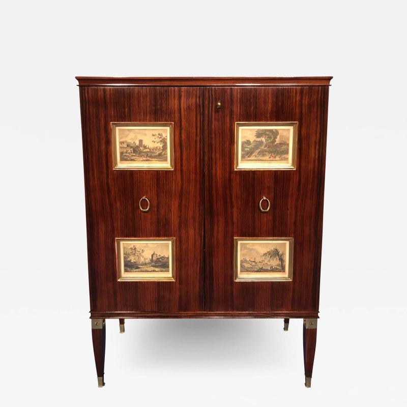 Paolo Buffa Italian Mid Century Sideboard or Bar Cabinet by Paolo Buffa 1950s